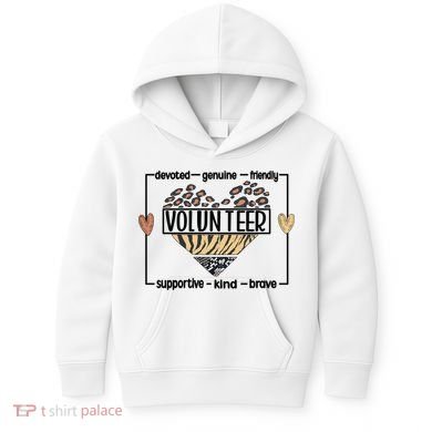 Volunteer Voluntary Worker Volunteering Cool Gift Kids Hoodie