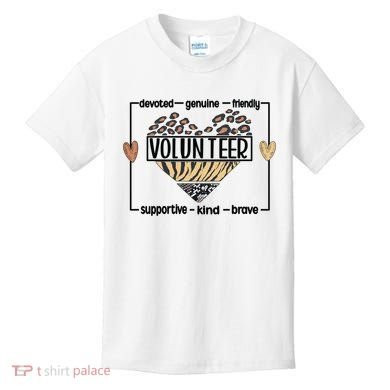 Volunteer Voluntary Worker Volunteering Cool Gift Kids T-Shirt