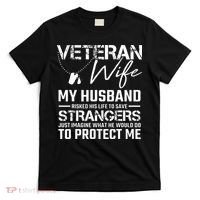 Veteran Wife Army Husband Soldier Saying Cool Military Gift T-Shirt thumb 0