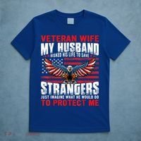 Veteran Wife Army Husband Soldier Saying Cool Military Usa T-Shirt thumb 5