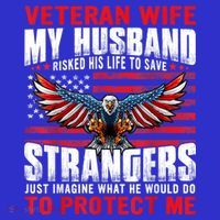 Veteran Wife Army Husband Soldier Saying Cool Military Usa T-Shirt thumb 7
