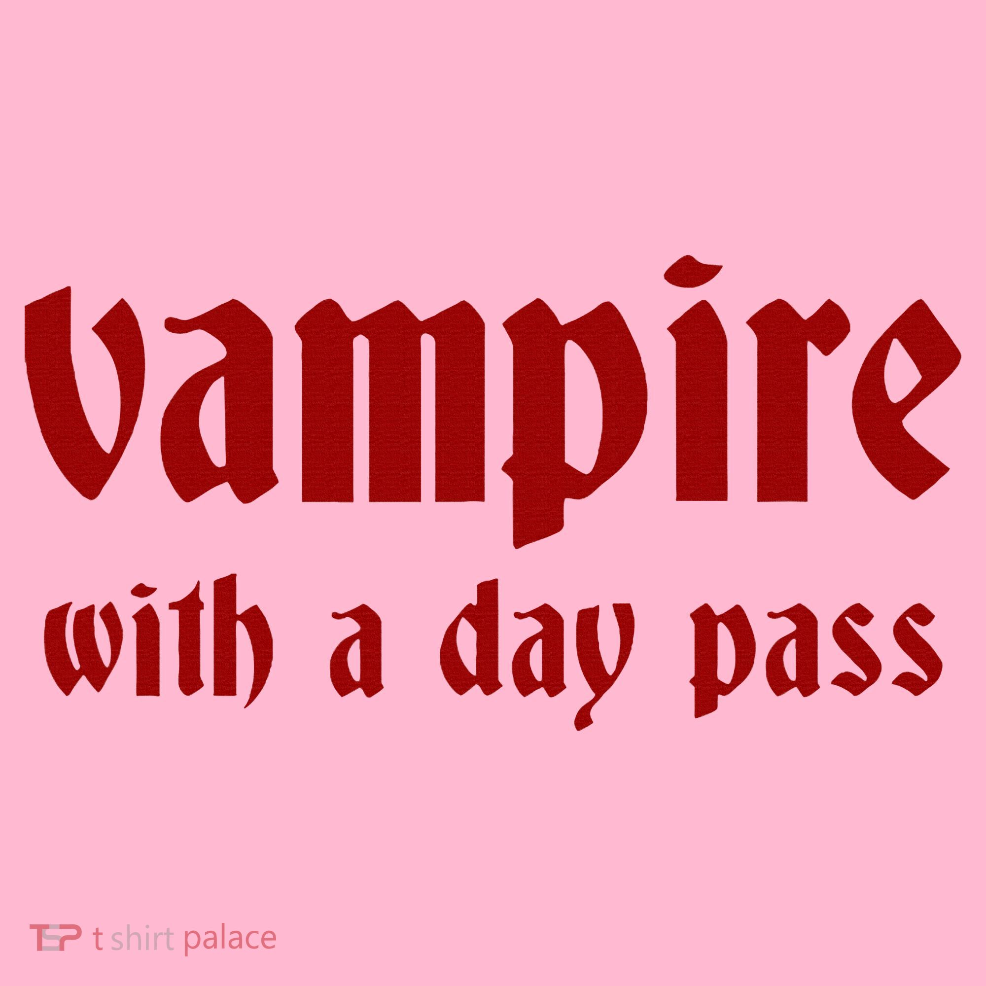 Vampire With A Day Pass. Funny Horror Goth Vampire Coaster