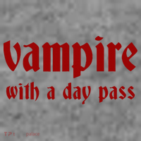 Vampire With A Day Pass. Funny Horror Goth Vampire Toddler Hoodie thumb 2