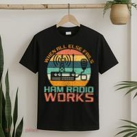 Vintage When All Else Fails Ham Radio Works Amateur Radio T-Shirt thumb 2