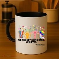 Vote We Are Not Going Back Like Ever Kamala Harris Coffee Mug thumb 4