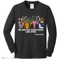 Vote We Are Not Going Back Like Ever Kamala Harris Kids Long Sleeve Shirt thumb 0