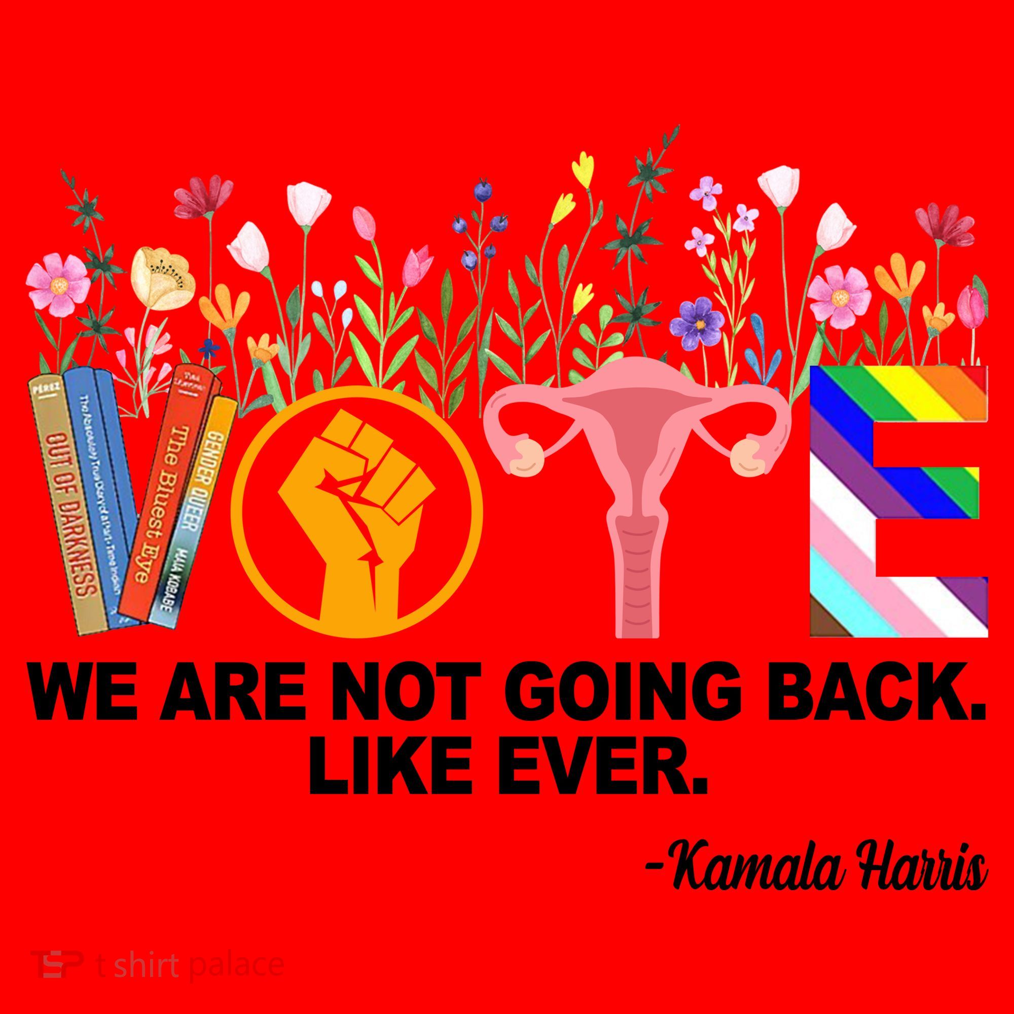Vote We Are Not Going Back Like Ever Kamala Harris Santa Hat