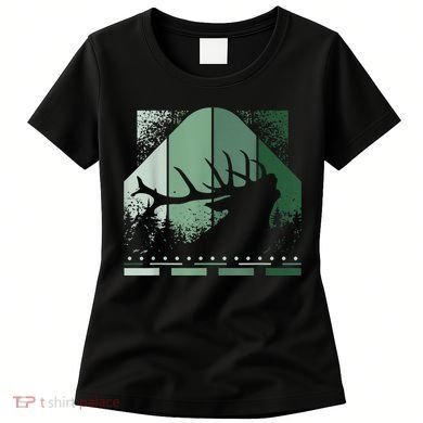 Vintage Whitetail Buck Deer Hunting Women's T-Shirt