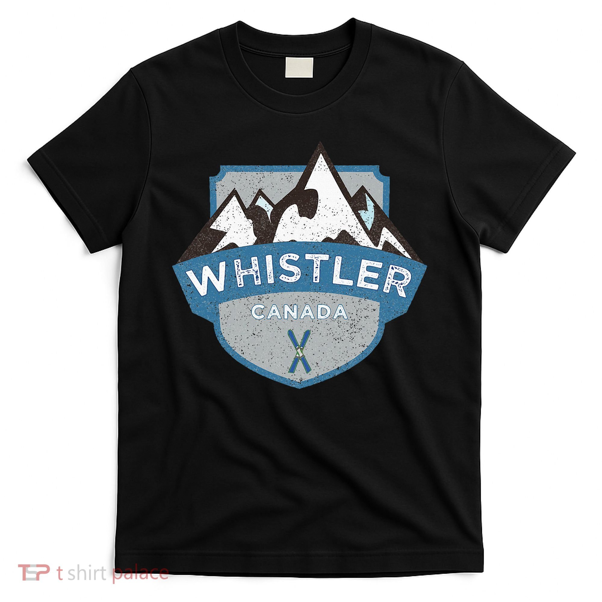 Vintage Whistler Canada Illustration T-Shirt