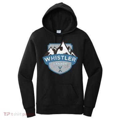 Vintage Whistler Canada Illustration Women's Hoodie