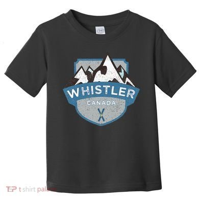 Vintage Whistler Canada Illustration Toddler T-Shirt
