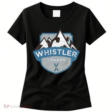Vintage Whistler Canada Illustration Women's T-Shirt