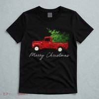 Vintage Wagon Christmas Truck T-Shirt thumb 5