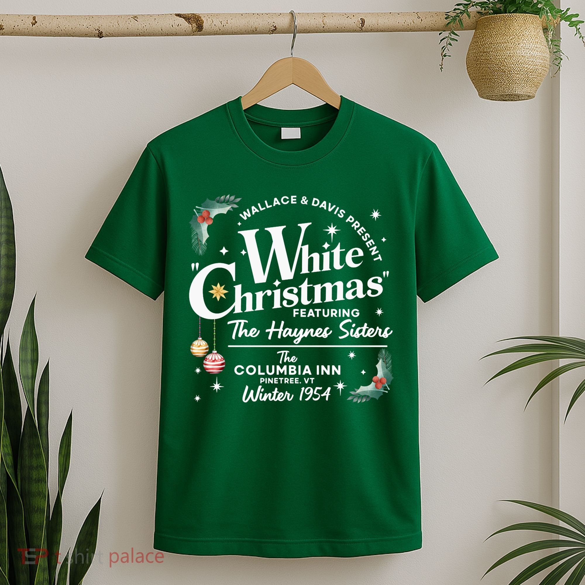 Vintage White Christmas Movie T-Shirt