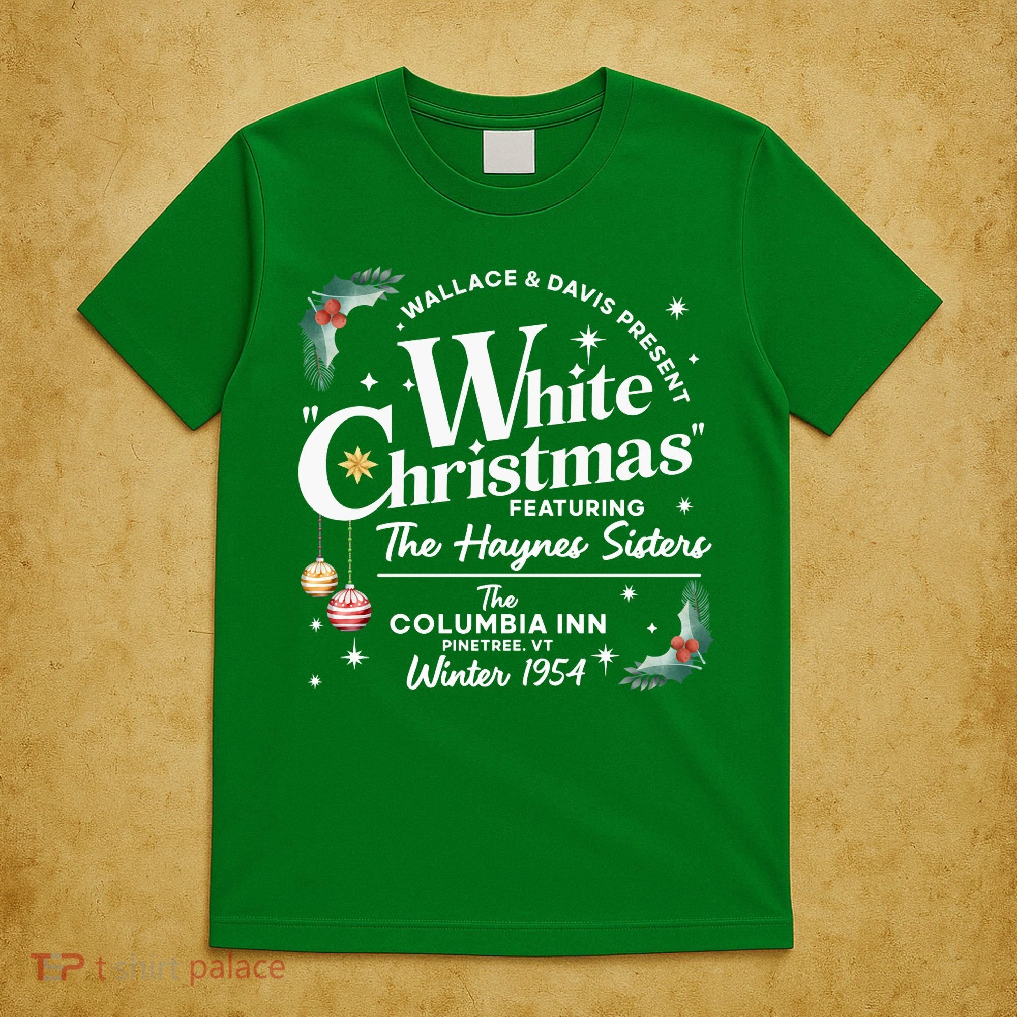 Vintage White Christmas Movie T-Shirt