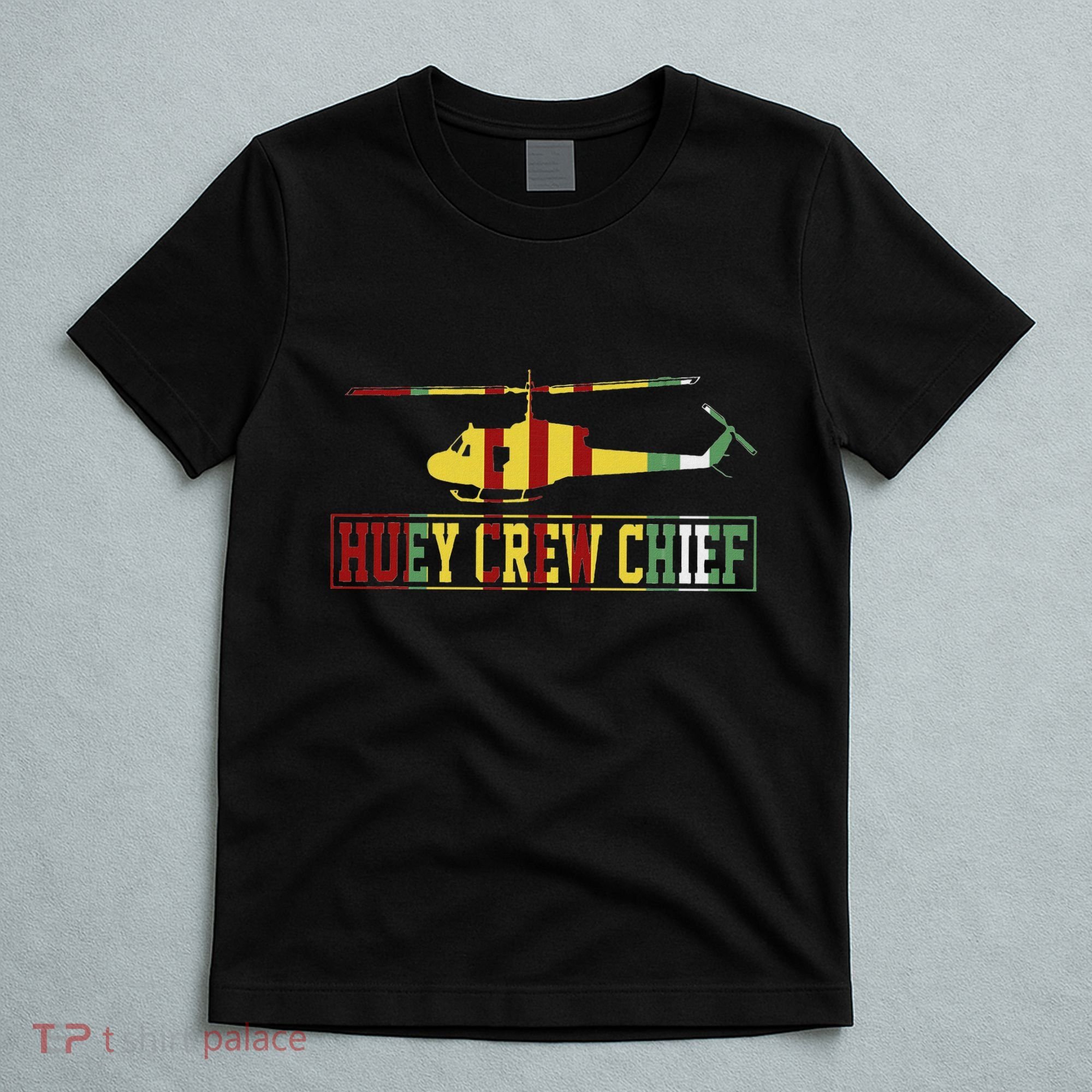 Vietnam War Crew Chief Uh1 Huey Crew Chief Vietnam Veteran T-Shirt