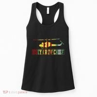 Vietnam War Crew Chief Uh1 Huey Crew Chief Vietnam Veteran Women's Tank Top thumb 0
