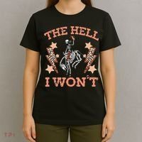 Vintage Western Country Cow Cow The Hell I Won't T-Shirt thumb 4
