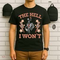Vintage Western Country Cow Cow The Hell I Won't T-Shirt thumb 6