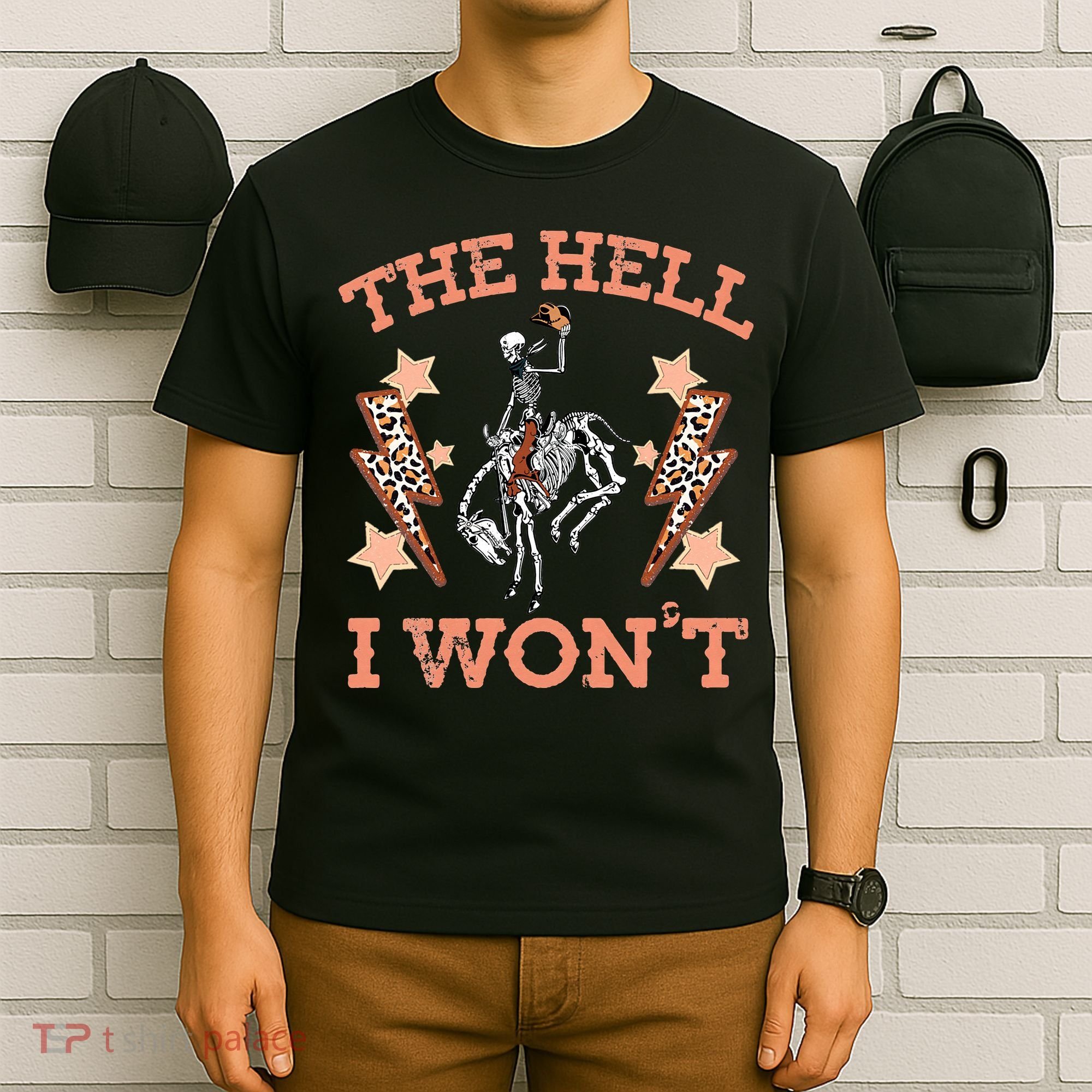 Vintage Western Country Cow Cow The Hell I Won't T-Shirt