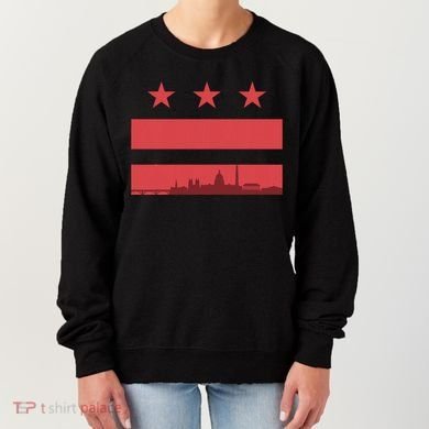 Vintage Washington Dc Retro Flag Women's Sweatshirt