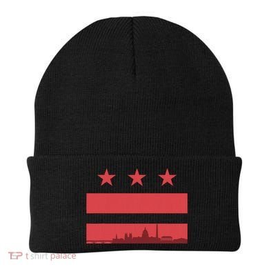 Vintage Washington Dc Retro Flag Beanie