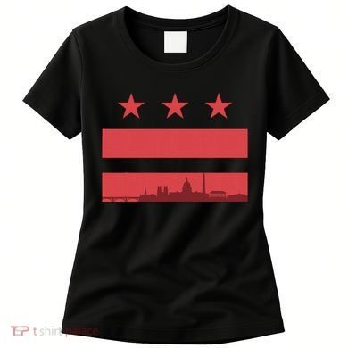 Vintage Washington Dc Retro Flag Women's T-Shirt