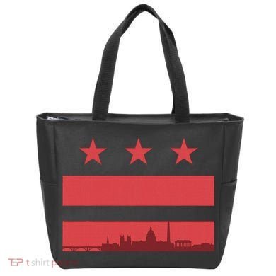 Vintage Washington Dc Retro Flag Tote Bag