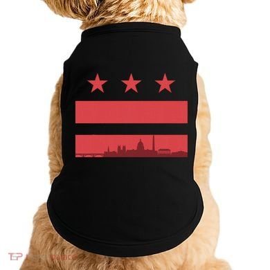 Vintage Washington Dc Retro Flag Doggie Tank