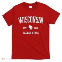 Vintage Wisconsin Est 1849 Badger State T-Shirt thumb 0