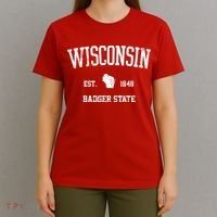 Vintage Wisconsin Est 1849 Badger State T-Shirt thumb 4