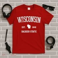 Vintage Wisconsin Est 1849 Badger State T-Shirt thumb 5