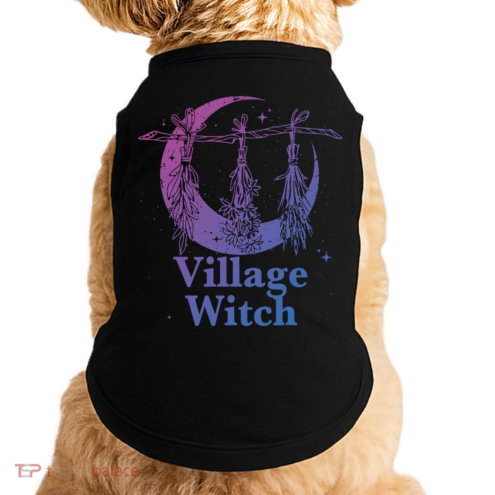 Village Witch Funny Saying Sarcastic Witchcraft Cool Witch Cool Gift Doggie Tank