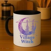 Village Witch Funny Saying Sarcastic Witchcraft Cool Witch Cool Gift Coffee Mug thumb 4
