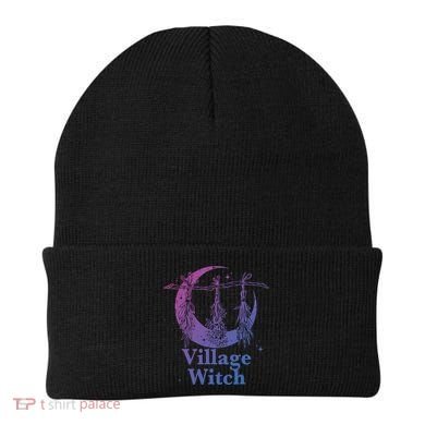 Village Witch Funny Saying Sarcastic Witchcraft Cool Witch Cool Gift Beanie