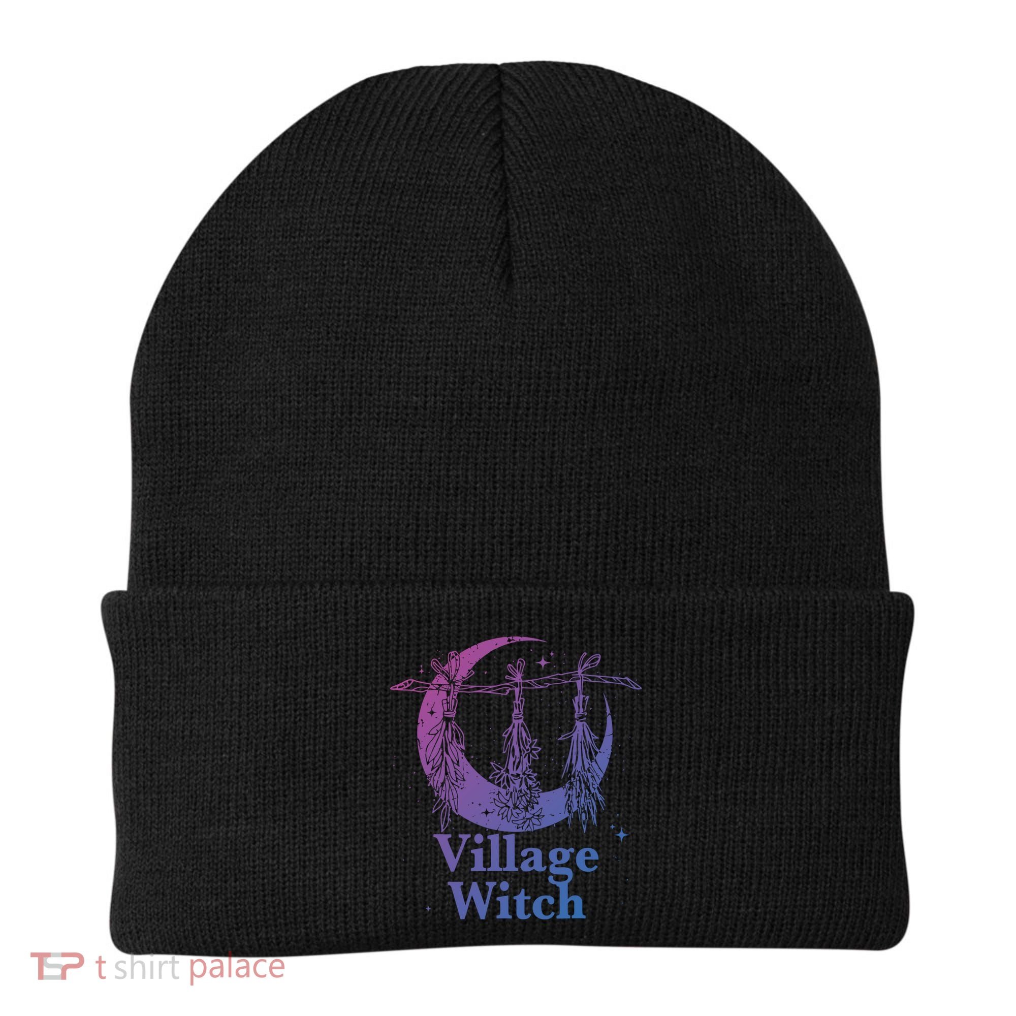 Village Witch Funny Saying Sarcastic Witchcraft Cool Witch Cool Gift Beanie