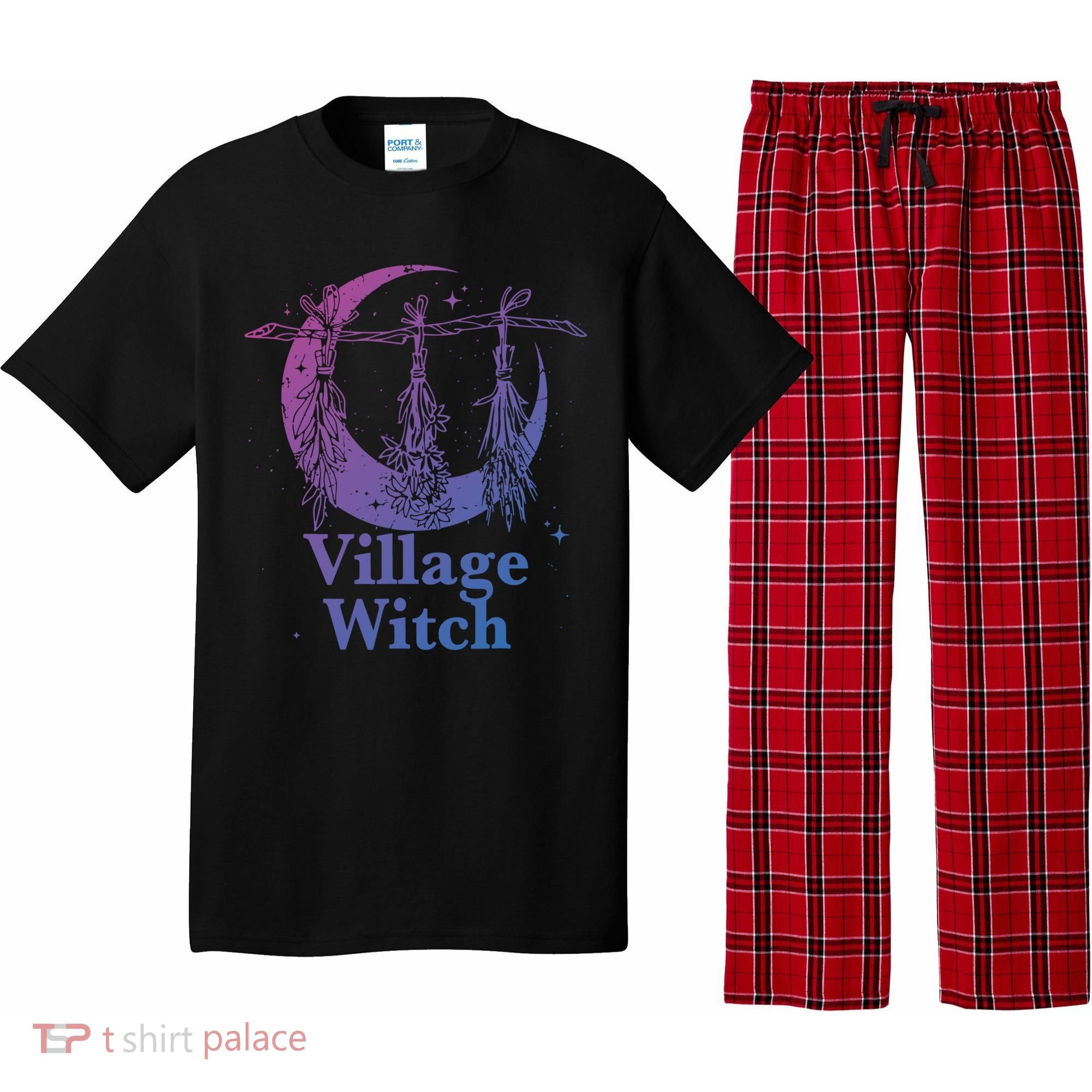 Village Witch Funny Saying Sarcastic Witchcraft Cool Witch Cool Gift Pajama Set