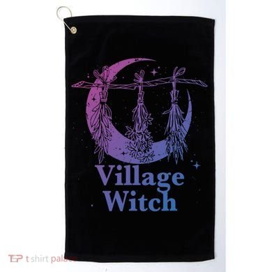 Village Witch Funny Saying Sarcastic Witchcraft Cool Witch Cool Gift Golf Towel