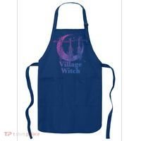 Village Witch Funny Saying Sarcastic Witchcraft Cool Witch Cool Gift Apron thumb 0