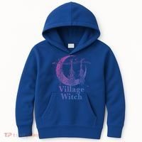 Village Witch Funny Saying Sarcastic Witchcraft Cool Witch Cool Gift Kids Hoodie thumb 0