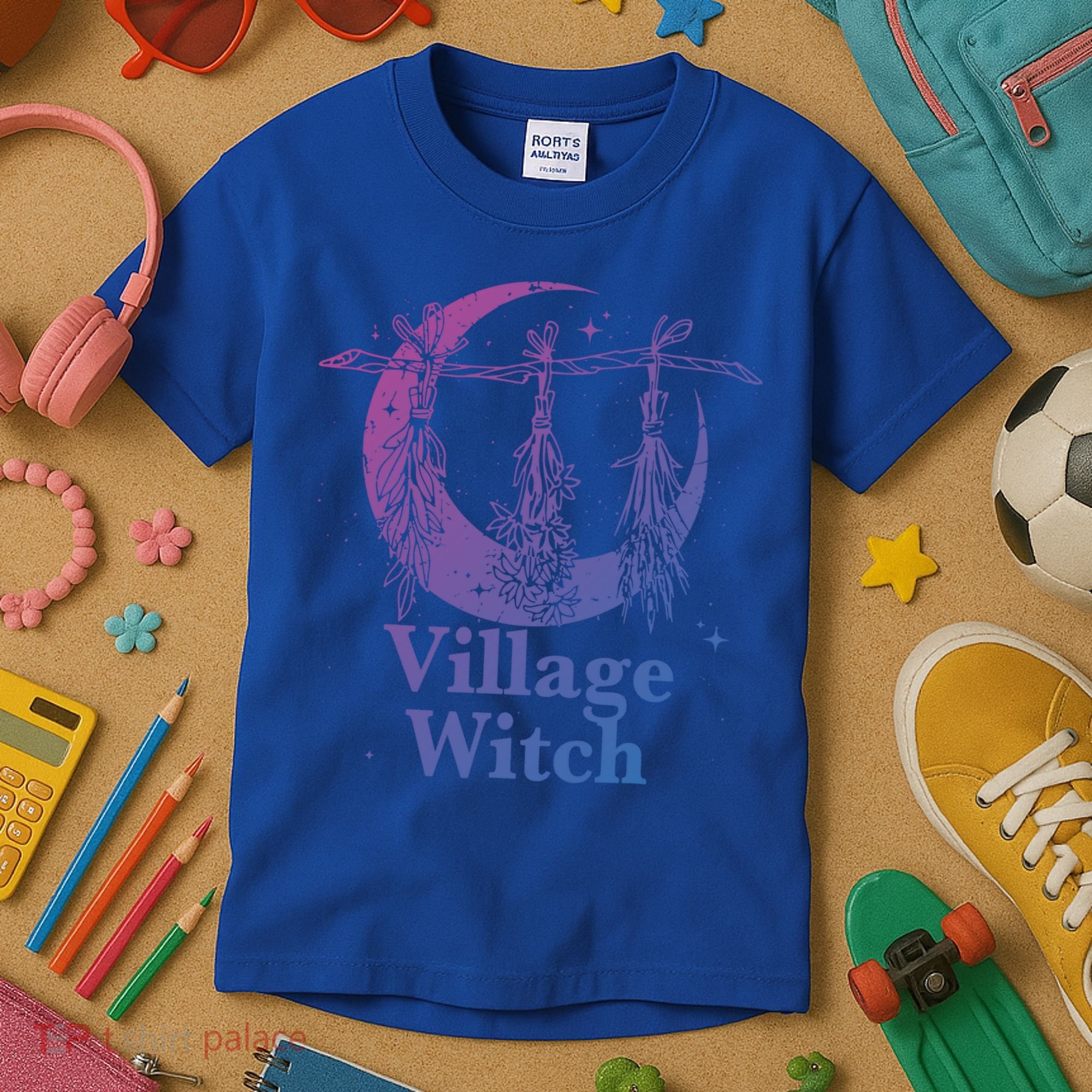 Village Witch Funny Saying Sarcastic Witchcraft Cool Witch Cool Gift Kids T-Shirt
