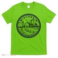 Vintage Wisconsin Forward Farmland Emblem Seal T-Shirt thumb 0