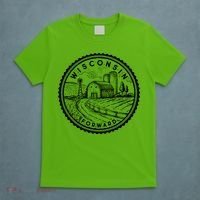 Vintage Wisconsin Forward Farmland Emblem Seal T-Shirt thumb 5