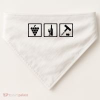 Vintner Wine Grapes Corkscrewv USA-Made Doggie Bandana thumb 0