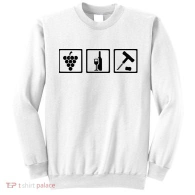 Vintner Wine Grapes Corkscrewv Sweatshirt