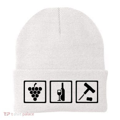 Vintner Wine Grapes Corkscrewv Beanie