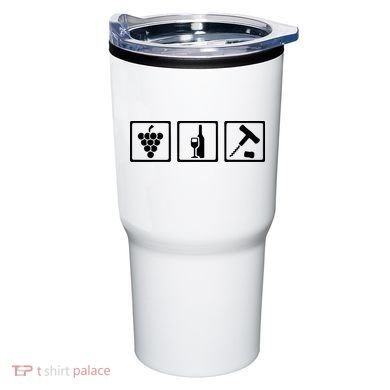 Vintner Wine Grapes Corkscrewv Tumbler