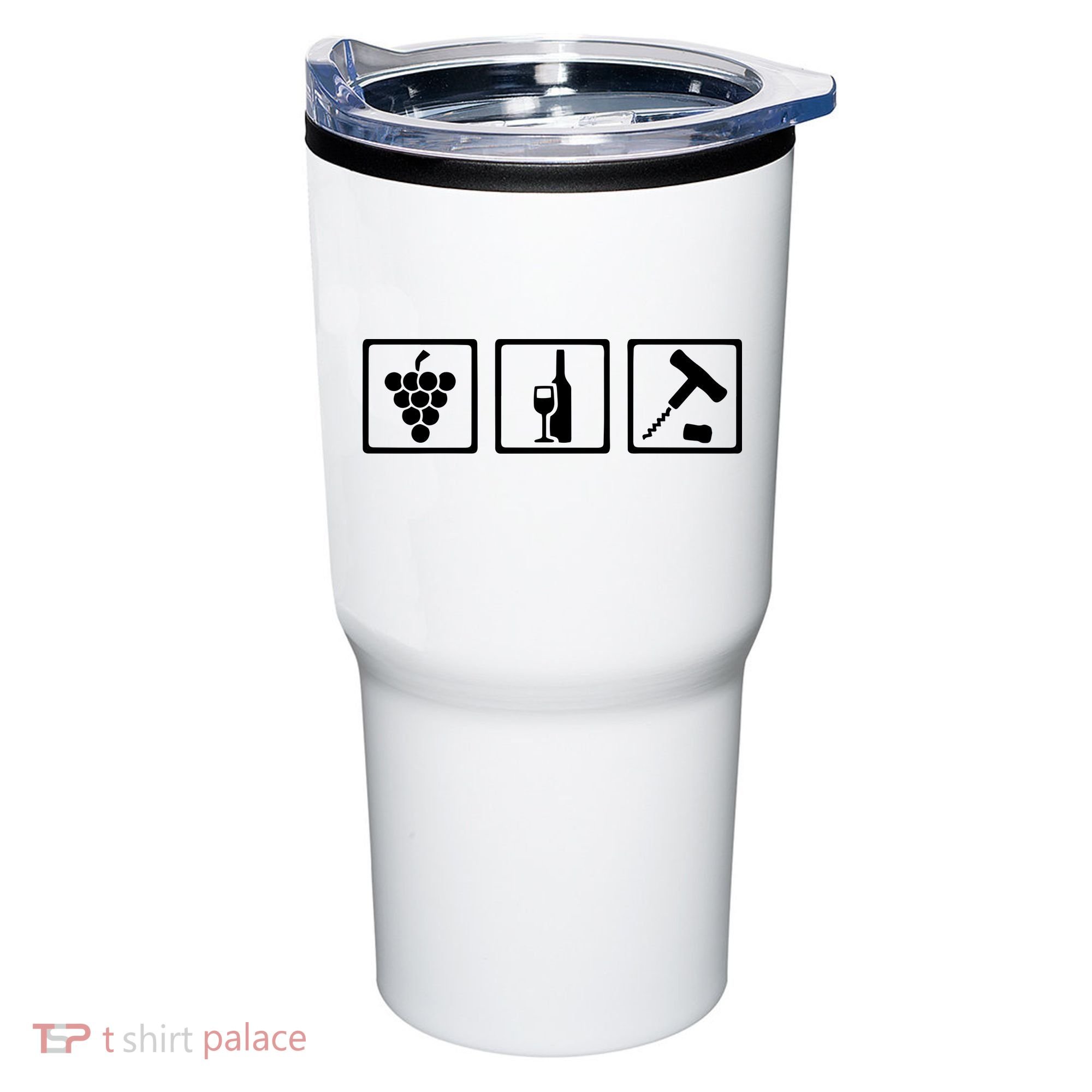 Vintner Wine Grapes Corkscrewv Tumbler