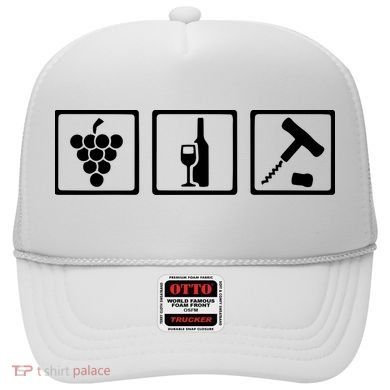 Vintner Wine Grapes Corkscrewv Hat