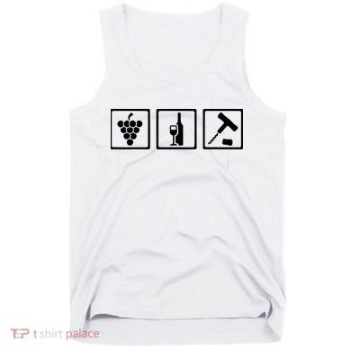Vintner Wine Grapes Corkscrewv Tank Top